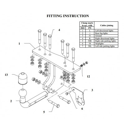 Фаркоп на Nissan Pathfinder V 61