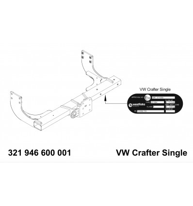 Фаркоп на Volkswagen Crafter 321946600001