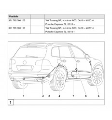 Электрика оригинальная на Volkswagen Touareg 321765300107