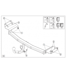 Фаркоп на Hyundai ix35 529300