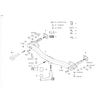 Фаркоп на Jeep Compass 342197600001