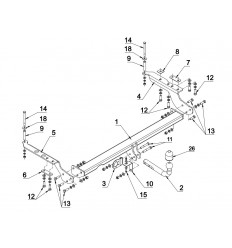 Фаркоп на Subaru Forester SU 44