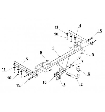 Фаркоп на Subaru Outback  SU 46