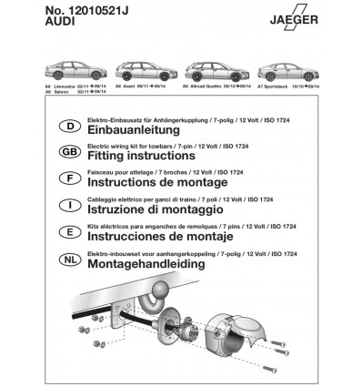 Электрика оригинальная на Audi A6/A7 12010521