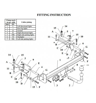 Фаркоп на Opel Zafira B E 48