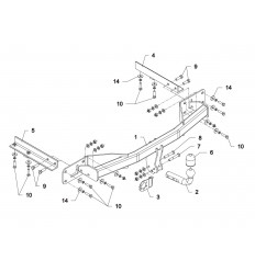 Фаркоп на Opel Meriva E 55