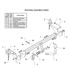 Фаркоп на Peugeot 307 F 25