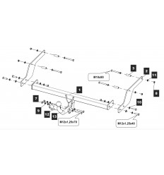 Фаркоп на Nissan Almera 15.3041.12