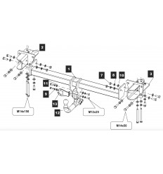 Фаркоп на Land Rover Discovery V 34.9029.32