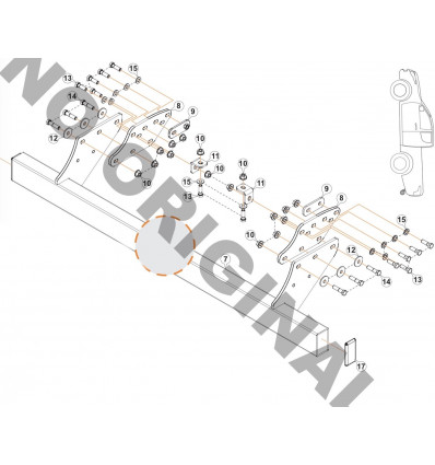 Фаркоп на Mitsubishi L 200 E4201HC