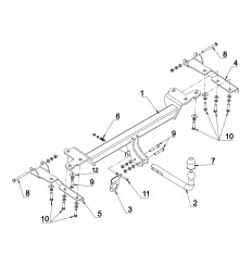 Фаркоп на Suzuki Grand Vitara W 23