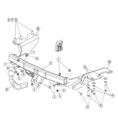 Фаркоп на Toyota Verso 565700