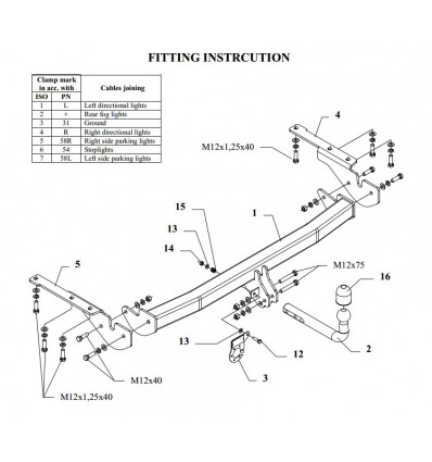 Фаркоп на Toyota RAV 4 O 67