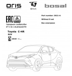 Фаркоп на Toyota C-HR 3021-A