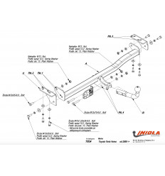 Фаркоп на Toyota Yaris Verso T/034