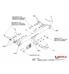 Фаркоп на Volkswagen Passat W/011
