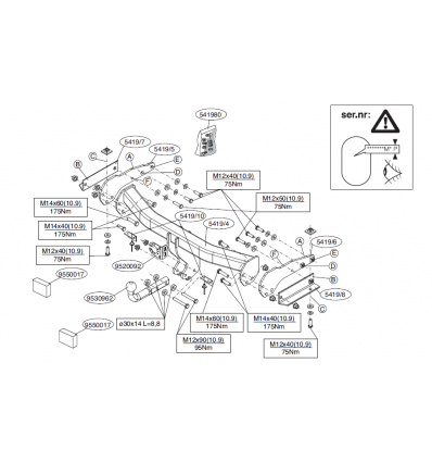 Фаркоп на Jeep Grand Cherokee FL 541900