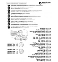 Электрика оригинальная на Skoda Kodiaq/Karoq/Octavia/Superb 305408300107