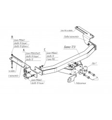 Фаркоп на Toyota Land Cruiser Prado 150 3079FL