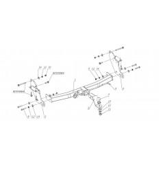 Фаркоп на Mitsubishi Pajero 4 FA 0978-E