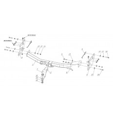 Фаркоп на Mitsubishi Pajero Sport FA 1005-E