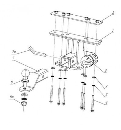 Фаркоп на Nissan Pathfinder FA 0412-E