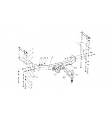 Фаркоп на Ssang Yong Kyron 2 FA 0530-E