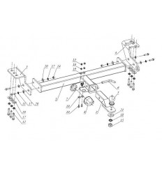 Фаркоп на Ssang Yong Actyon FA 0606-E