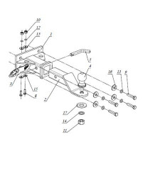 Фаркоп на Toyota Hilux FA 0572-E