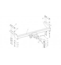 Фаркоп на Toyota Hilux FA 0971-E