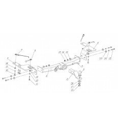 Фаркоп на Toyota Land Cruiser 200 FA 0859-E