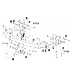 Фаркоп на Hyundai Santa Fe 10.2327.12