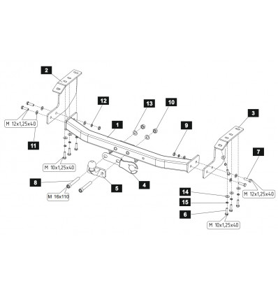 Фаркоп на Mitsubishi Asx 14.1905.21