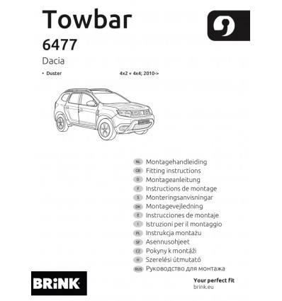 Фаркоп на Renault Duster 647700