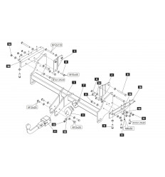 Фаркоп на Mitsubishi Pajero 4 14.2061.32