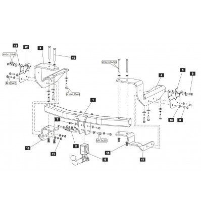 Фаркоп на Lexus RX 300,350,400h 24.1998.32