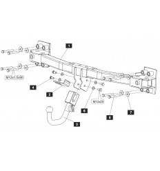 Фаркоп на Volkswagen Touareg 26.1886.32