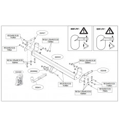 Фаркоп на Nissan Navara 552400