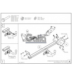 Оцинкованный фаркоп на Hyundai i30 H100A