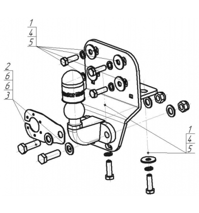 Фаркоп на Toyota Land Cruiser Prado 92513-F