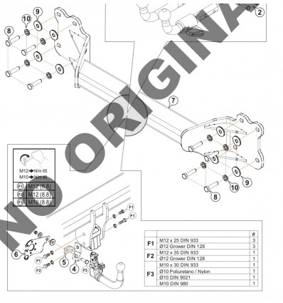 Фаркоп на Audi Q7 E0412AV