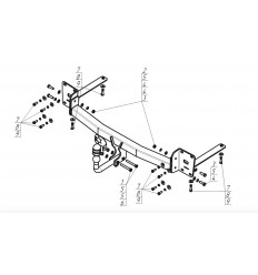 Фаркоп на Volkswagen Teramont 92708-A