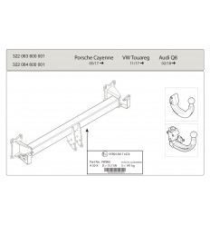 Фаркоп на Audi Q8 322063600001