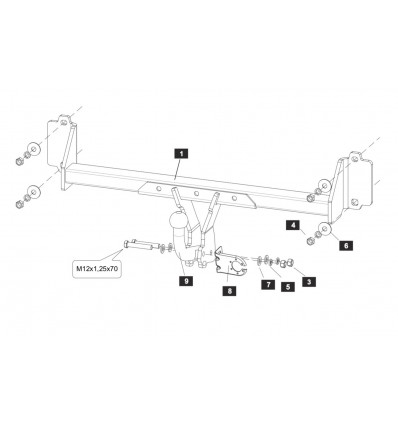 Фаркоп на BMW X3 SF.3939.12