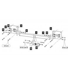 Фаркоп на Haval H8 SF.3552.12