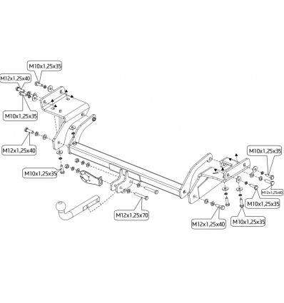 Фаркоп на Kia Sportage SF.2973.12