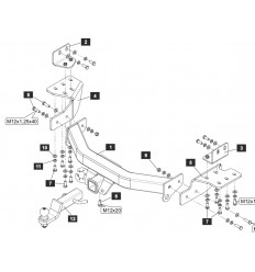 Фаркоп на Toyota Fortuner SF.3714.21