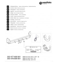 Фаркоп на BMW X3 303478600001