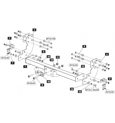 Фаркоп на Mercedes Sprinter Classic SF.2829.21