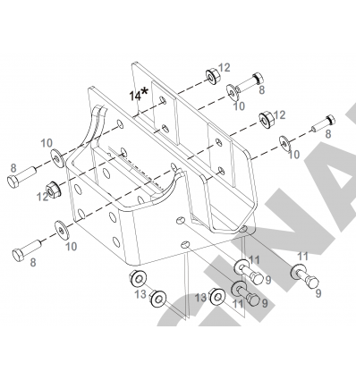 Фаркоп на Toyota Hilux E6402FG